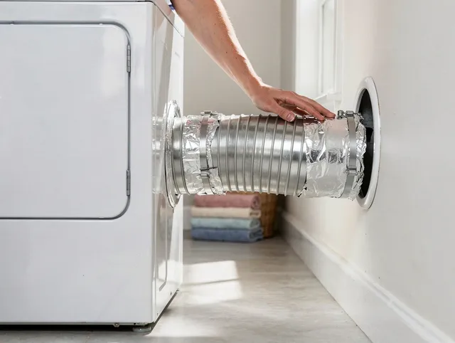 Professional dryer vent hose installation by Lynwood Dryer Vent Cleaning in Lynwood